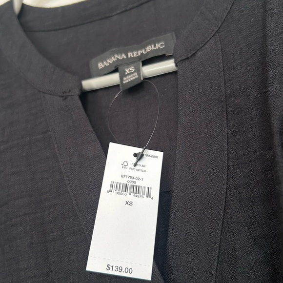 BANANA REPUBLIC Black Crepe Midi Dress - Picture 5 of 7